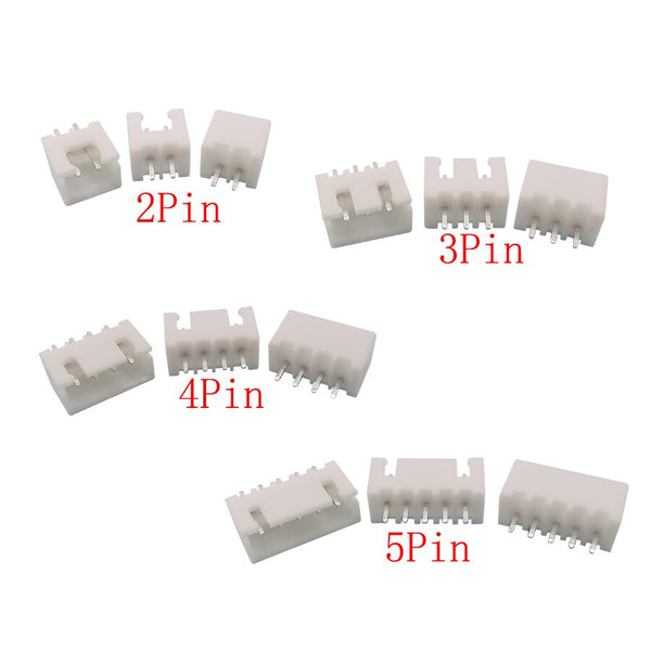 560pcs XH2.54 2p 3p 4p 5 Pin 2.54mm XH Adaptor Connectors Wire Header ...