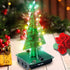 3D Christmas Tree LED DIY Kit 3 color Red/Green/Yellow Circuit Xmas Lights