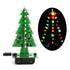 3D Christmas Tree LED DIY Kit 3 color Red/Green/Yellow Circuit Xmas Lights