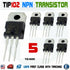 5pcs TIP102 NPN 100V 8A Darlington Transistor TO-220 Bipolar 80W ST