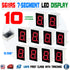 10pcs 7 segment Common Cathode 1 Bit Digital Tube 0.56" 0.56in Red LED Display 5611AH