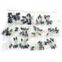 120Pcs 12 Values 1uF-470uF Aluminum Electrolytic Capacitor Assortment Kit