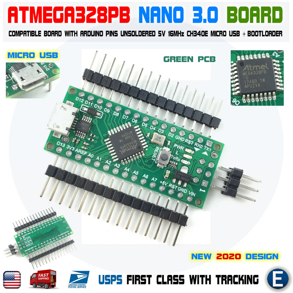 Carte Arduino Nano V3 Micro USB ATmega328P