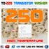 250pcs TO-220 High Temperature Insulation Brown Transistor Pads Nylon Bushing Washers