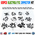 120Pcs 12 Values 1uF-470uF Aluminum Electrolytic Capacitor Assortment Kit