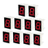 10pcs 7 segment Common Anode 1 Bit Digital Tube 0.56" 0.56in Red LED Display 5611AS