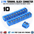 10PCS 2 Pin Screw Terminal Block Connector Blue PCB Mount KF301-2p 5.08mm - eElectronicParts