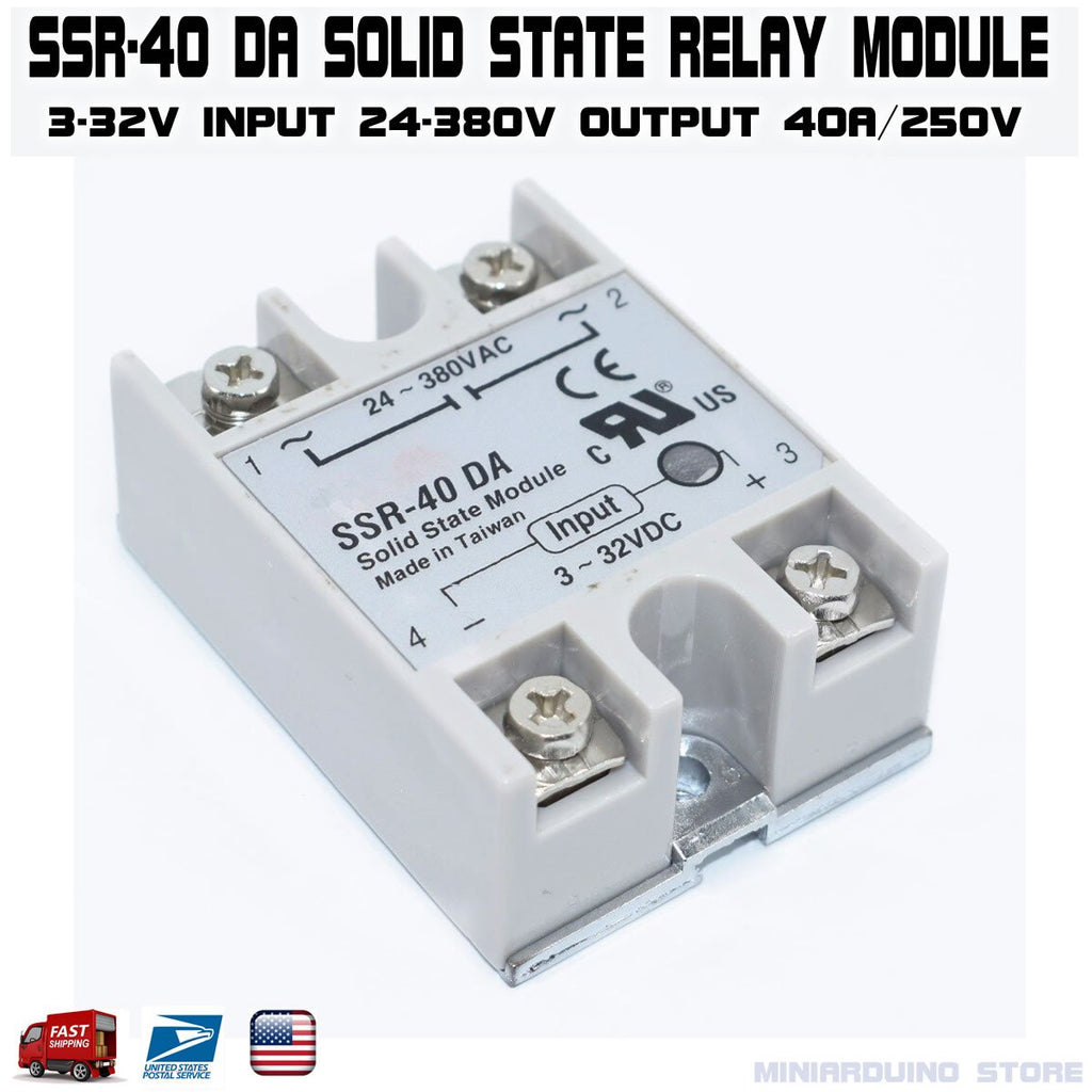 Solid State Relay 40a Single Phase Module 3 32v Input 24 - Temu