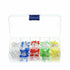 200Pcs 3mm 5mm LED Light White Yellow Red Blue Green Assortment Diodes Kit Box - eElectronicParts