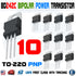 10PCS BD242C Power Transistor PNP 45V 3A 40W TO-220 Bipolar Epitaxial BD242