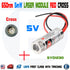 650nm 5mW Red Cross Laser Module with Focusable Glass Lens Focus Adjustable 5V