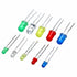 200Pcs 3mm 5mm LED Light White Yellow Red Blue Green Assortment Diodes Kit Box - eElectronicParts