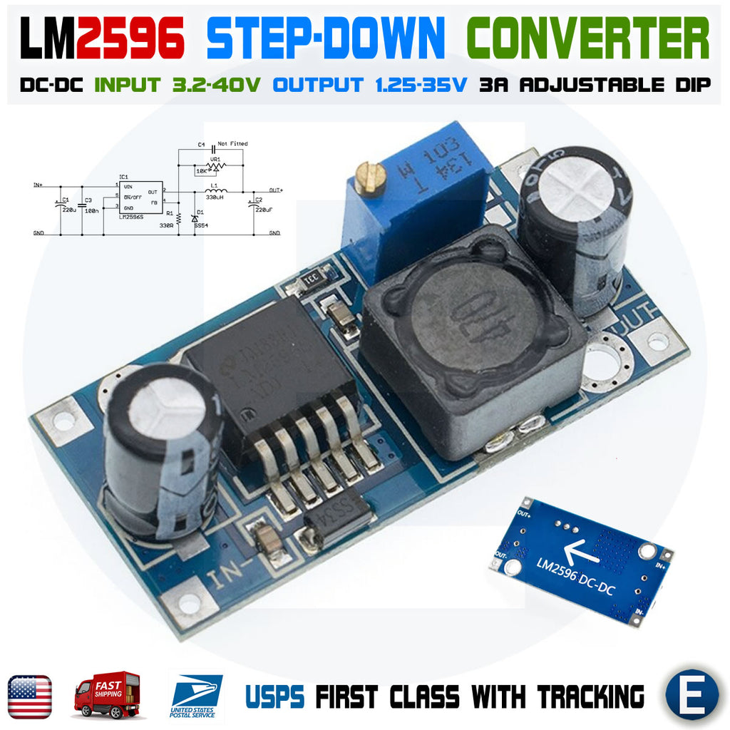 DC/DC STEP-DOWN converter module LM2596S 1.5-35V 3A