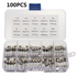 100pcs Set Fast-blow Glass Fuses 5x20mm Quick Blow Glass Tube Fuse Assorted Kit